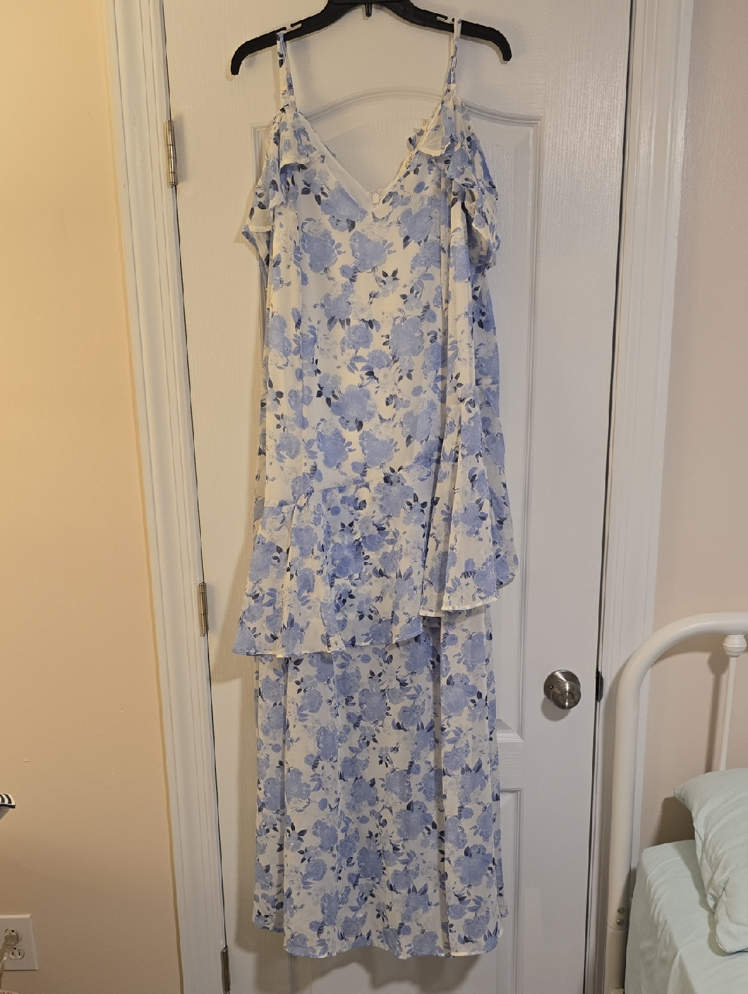 Torrid Blue Floral Ruffle Dress